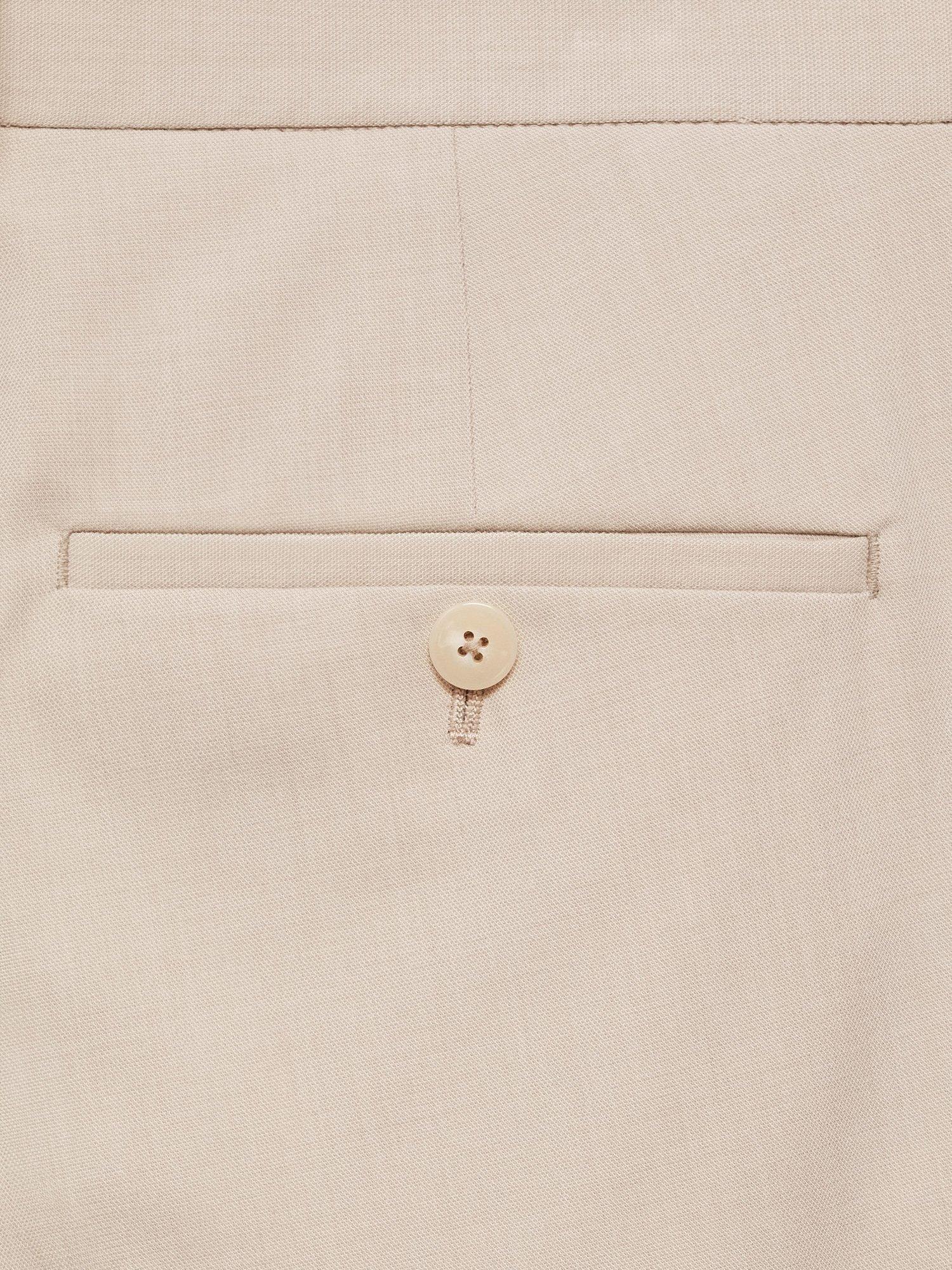 Product image 5 of 9, which shows Mango Paris Slim Fit Trousers, Light Beige, 29