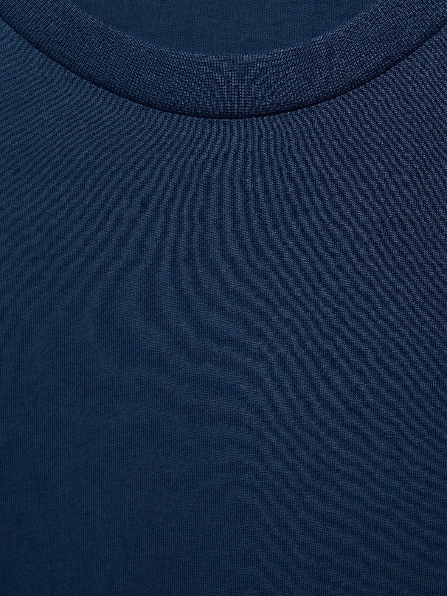 Product image 8 of 8, which shows Mango Cherlo Cotton Slim Fit T-Shirt, China Blue, XS
