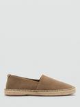 Mango Yute Suede Sandals, Medium Brown