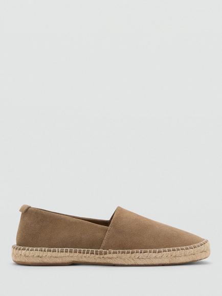 Mango Yute Suede Sandals, Medium Brown