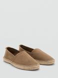 Mango Yute Suede Sandals, Medium Brown