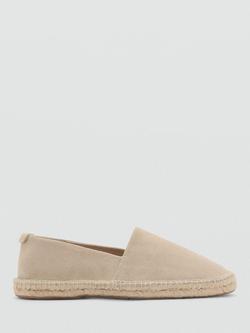 Mango Yute Suede Sandals, Beige