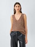 Weekend MaxMara Acaici Sleeveless V Neck Embellished Tank Top