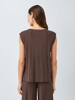 Weekend MaxMara Antiope Sleeveless Top, Chocolate - view 2, Chocolate