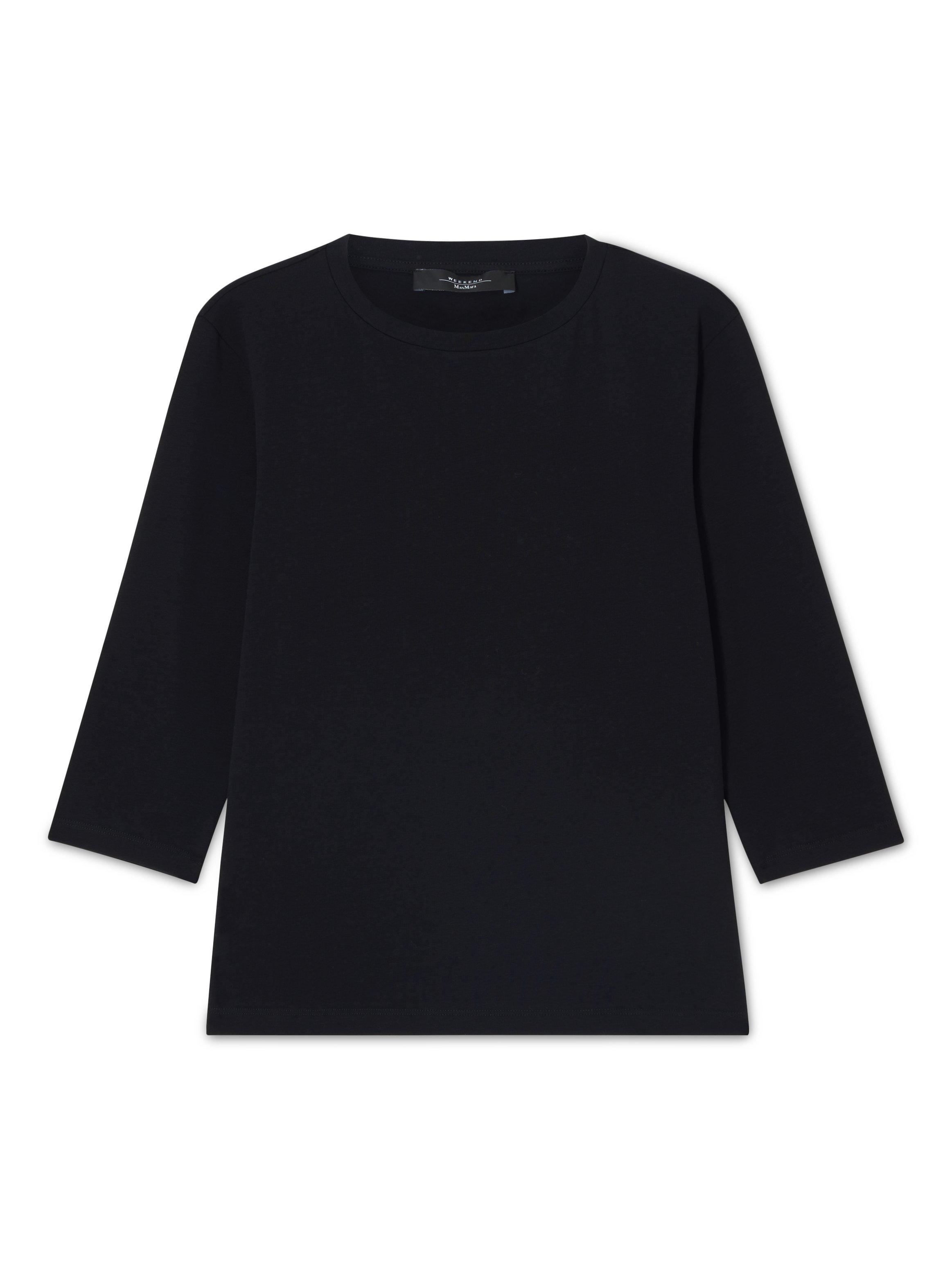 Product image 4 of 6, which shows Weekend MaxMara Multia Crew Neck Jersey Top, Black, S