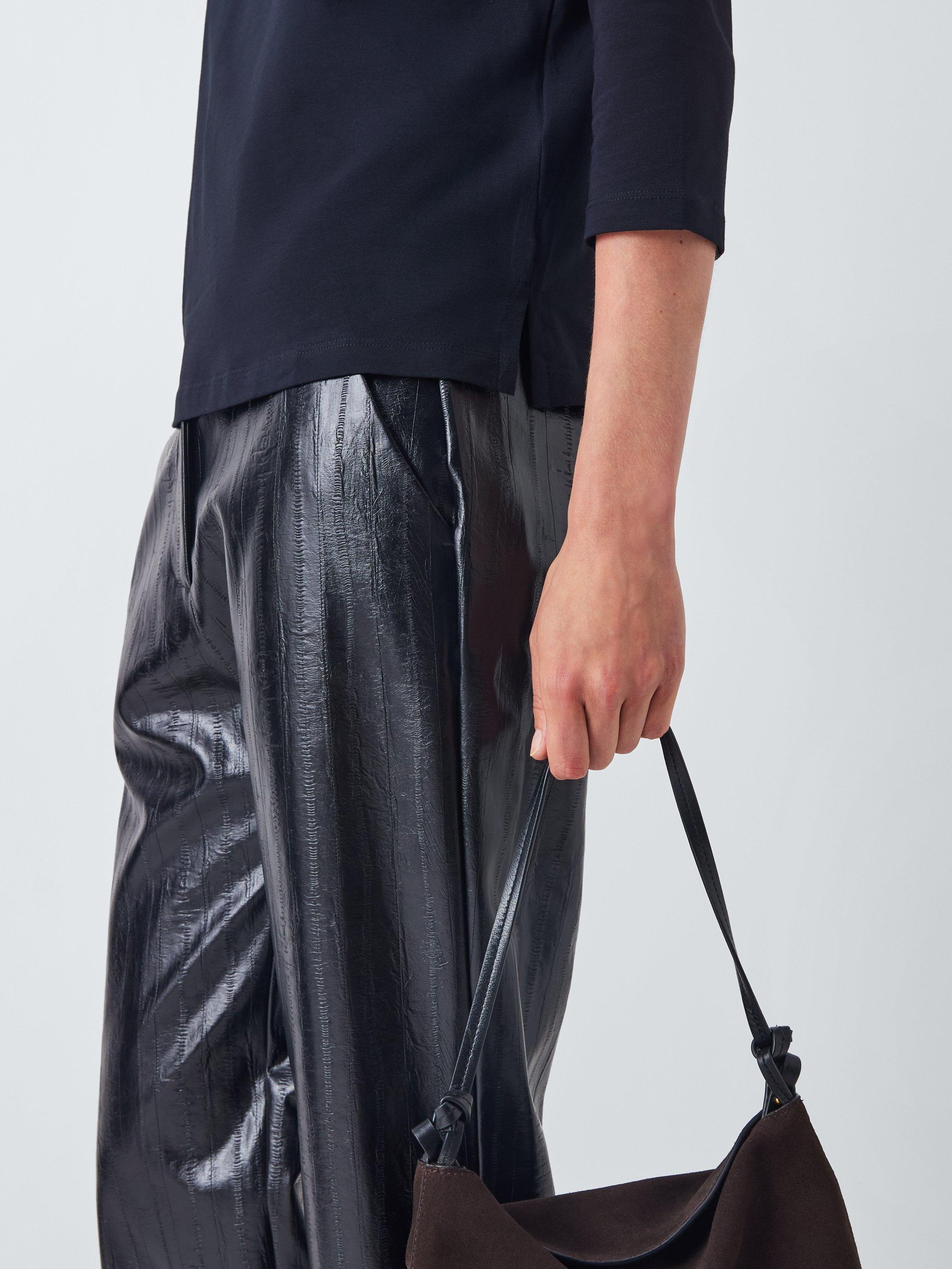 Product image 6 of 6, which shows Weekend MaxMara Multia Crew Neck Jersey Top, Black, S
