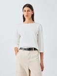 Weekend MaxMara Multia Boat Neck Jersey Top, White