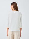 Weekend MaxMara Multia Boat Neck Jersey Top, White