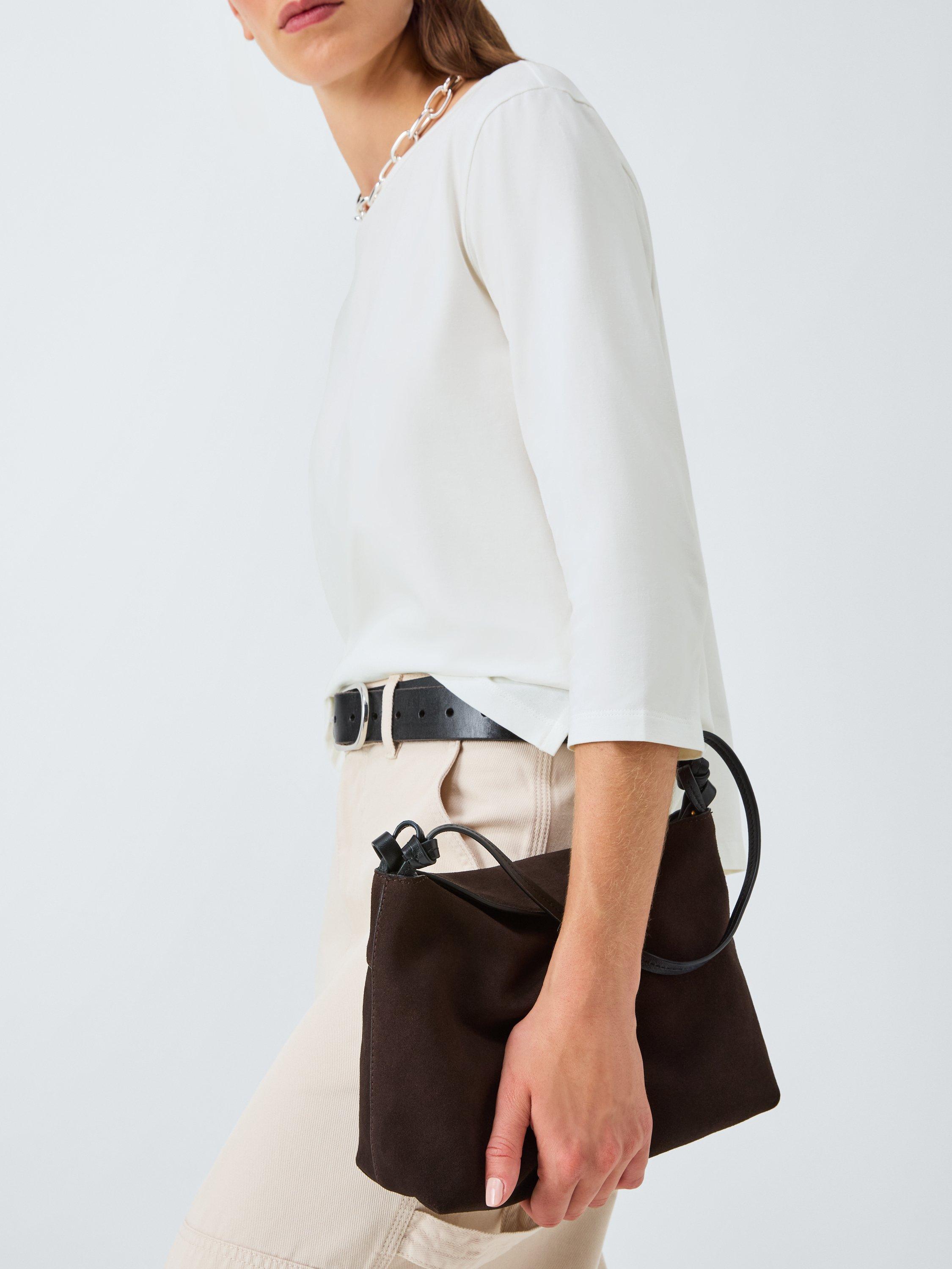 Product image 5 of 6, which shows Weekend MaxMara Multia Boat Neck Jersey Top, White, S
