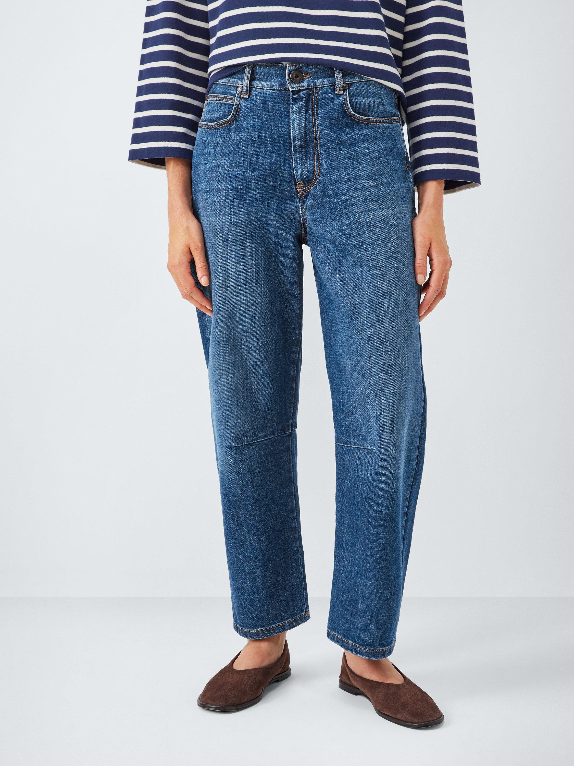 Weekend MaxMara Caprile Barrel Leg Jeans, Navy