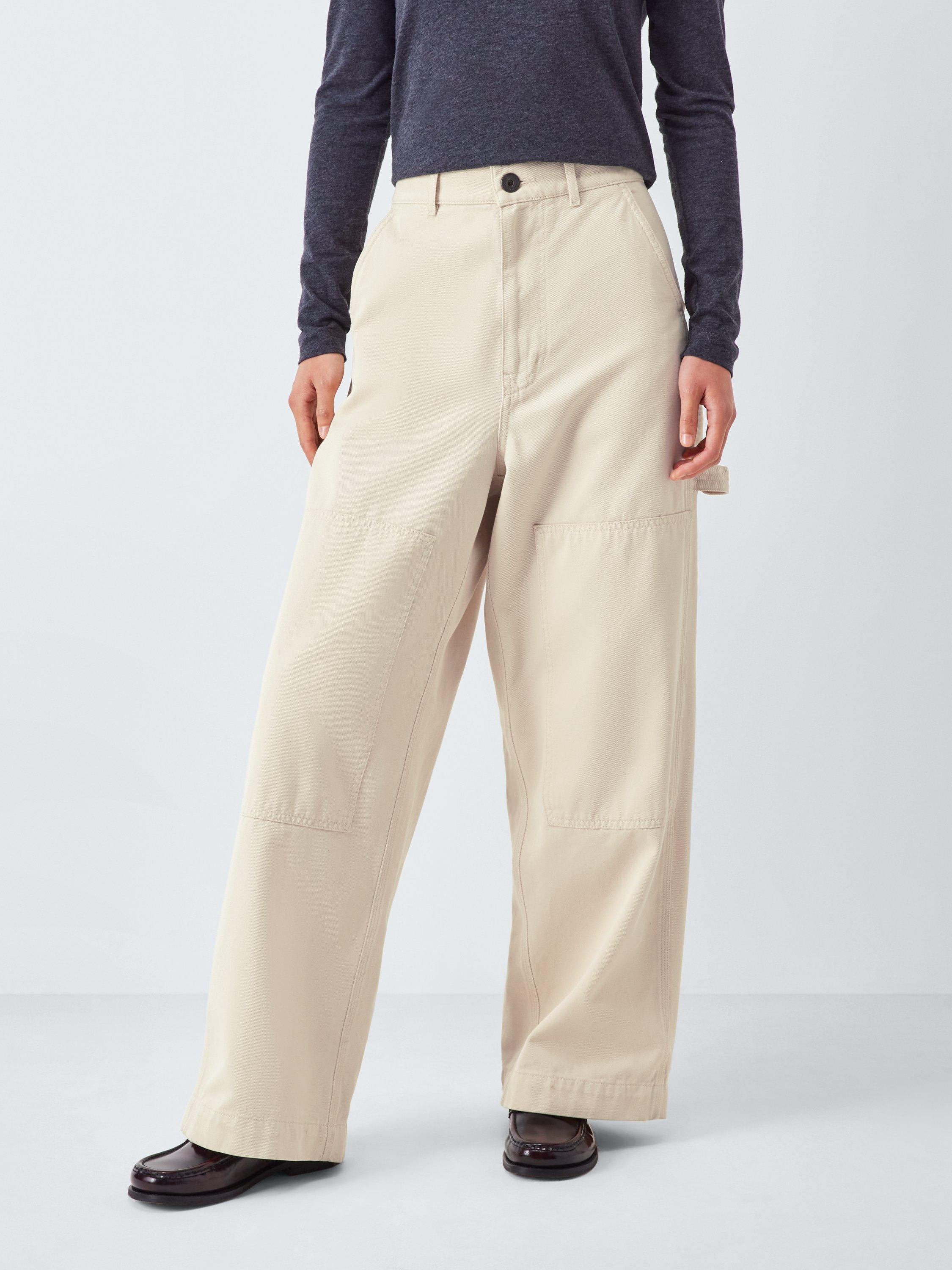 Product image 1 of 6, which shows Weekend MaxMara Caronte Cargo Trousers, White, 6