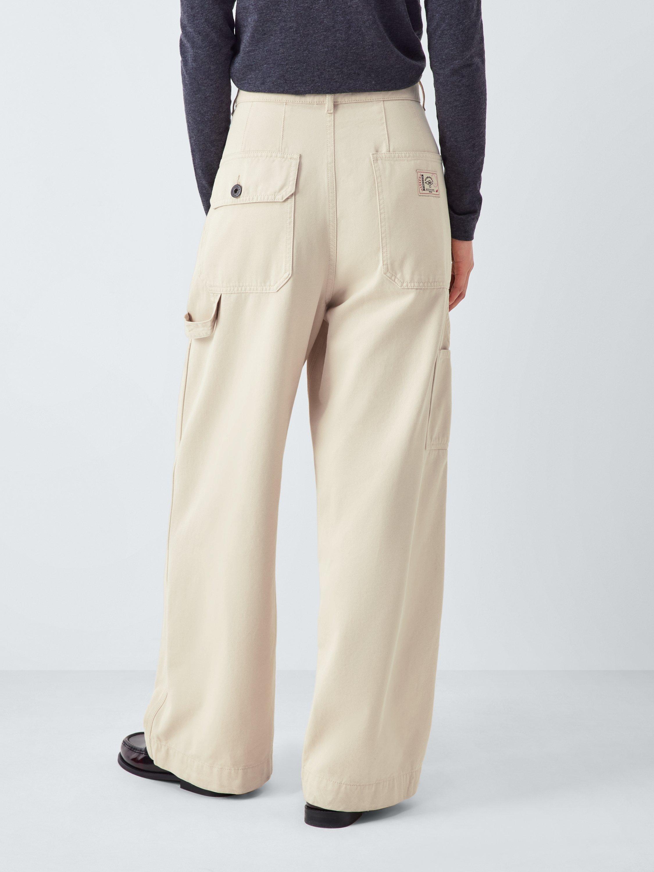 Product image 2 of 6, which shows Weekend MaxMara Caronte Cargo Trousers, White, 6
