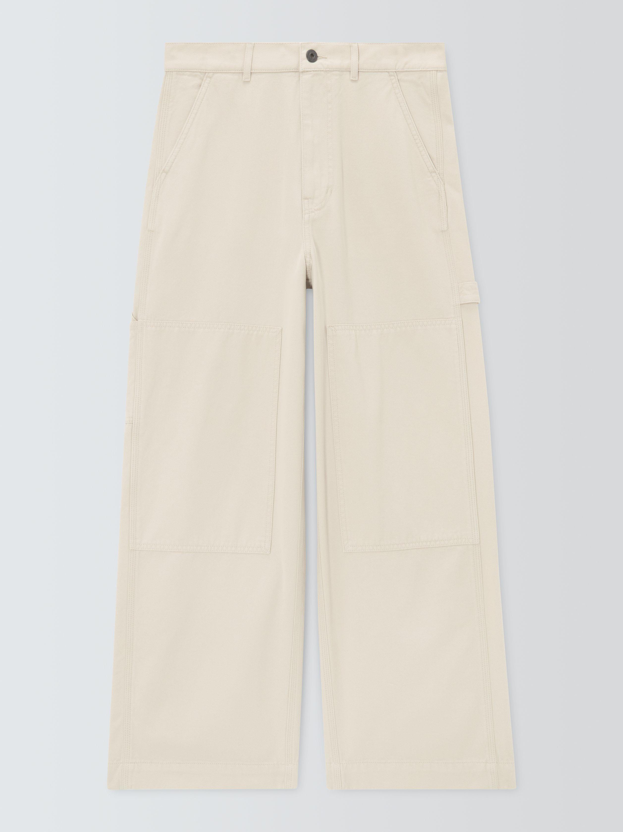 Product image 4 of 6, which shows Weekend MaxMara Caronte Cargo Trousers, White, 6