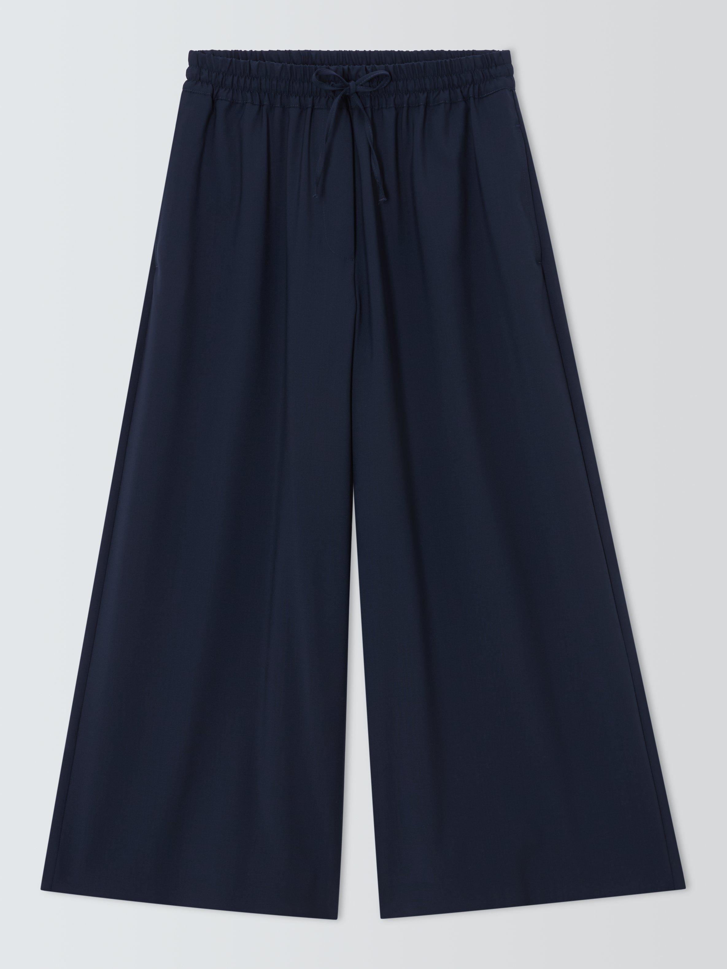 Product image 1 of 1, which shows Weekend MaxMara Elmo Wide Leg Trousers, Navy, 6