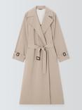 Weekend MaxMara Fatto Belted Long Raincoat, Beige