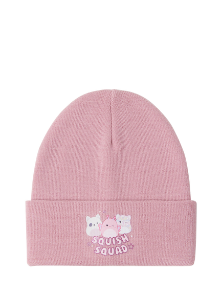 Lindex Kids' Squishmallows Beanie Hat, Dusty Pink, Dusty Pink