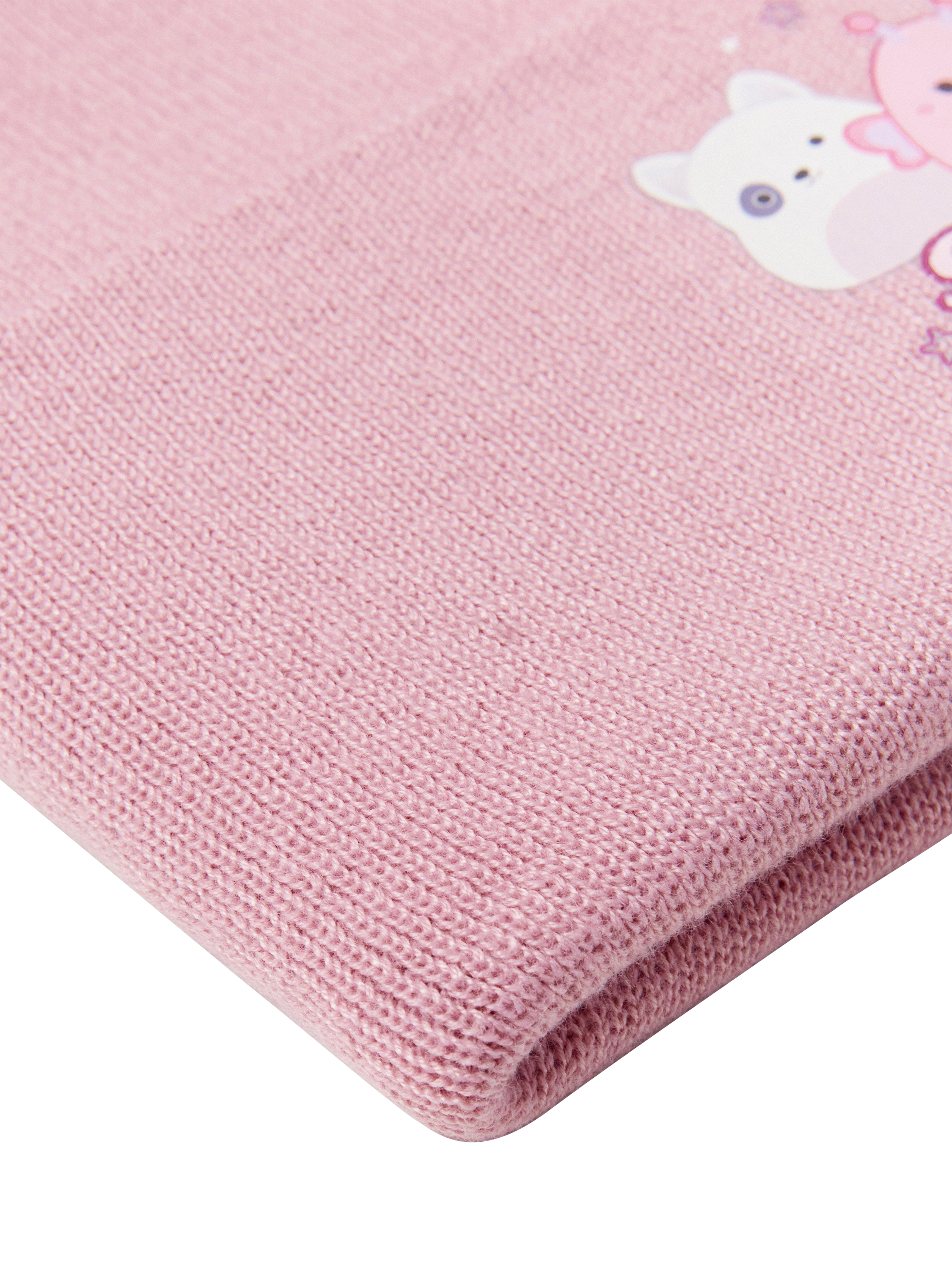 Product image 3 of 3, which shows Lindex Kids' Squishmallows Beanie Hat, Dusty Pink, 2-4 years