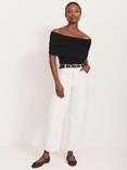 Mint Velvet Bandeau Sleeveless Knit Top, Black, Black