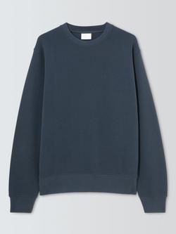 John Lewis Crew Neck Cotton Sweatshirt, Parisian Night