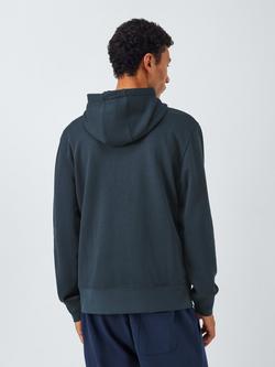 John Lewis Zip Through Cotton Hoodie - view 2, Parisian Night