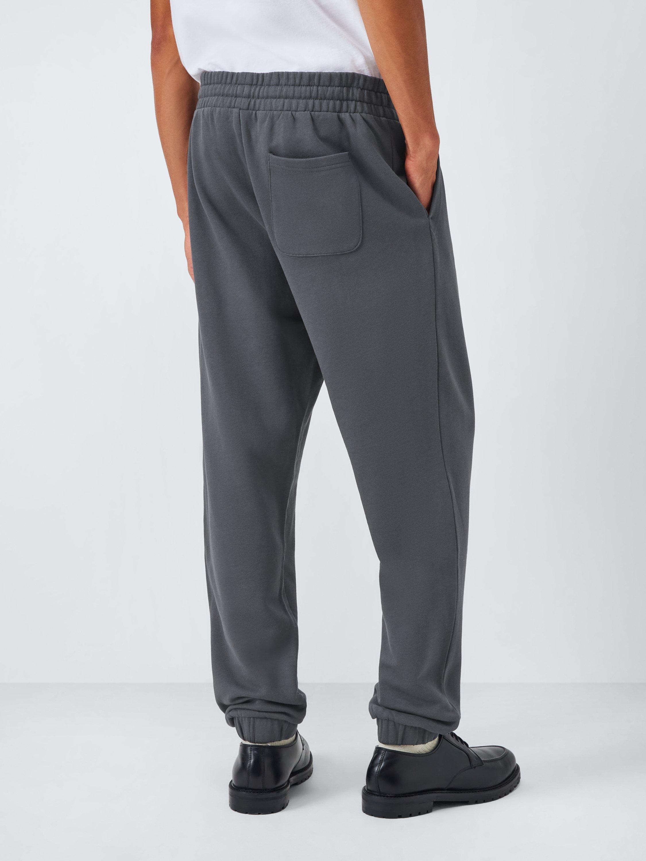 Product image 2 of 6, which shows John Lewis Tapered Cuff Cotton Joggers, Ebony, S