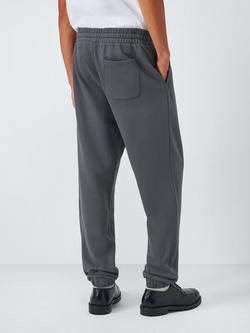 John Lewis Tapered Cuff Cotton Joggers - view 2, Ebony