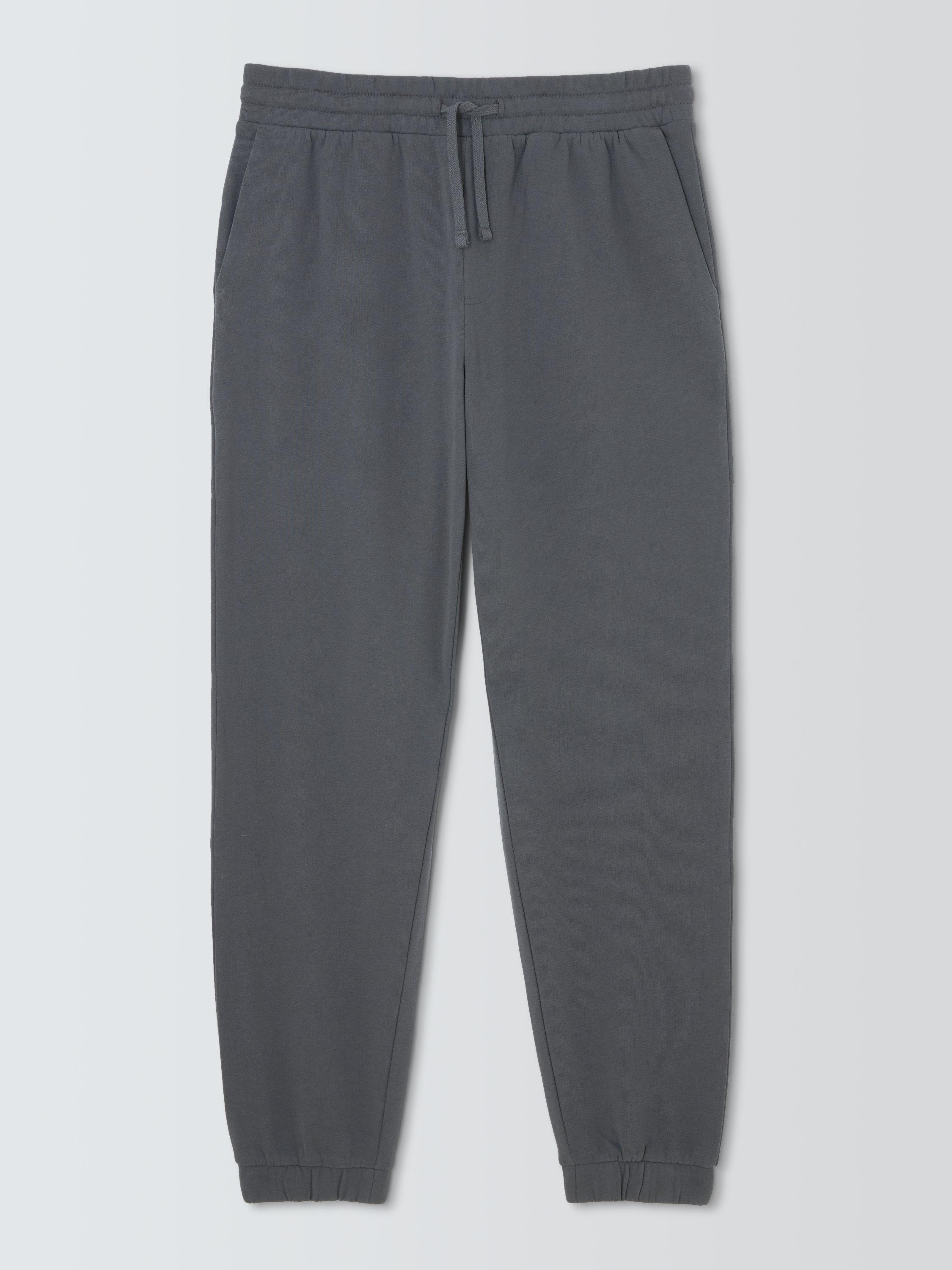 Product image 4 of 6, which shows John Lewis Tapered Cuff Cotton Joggers, Ebony, S