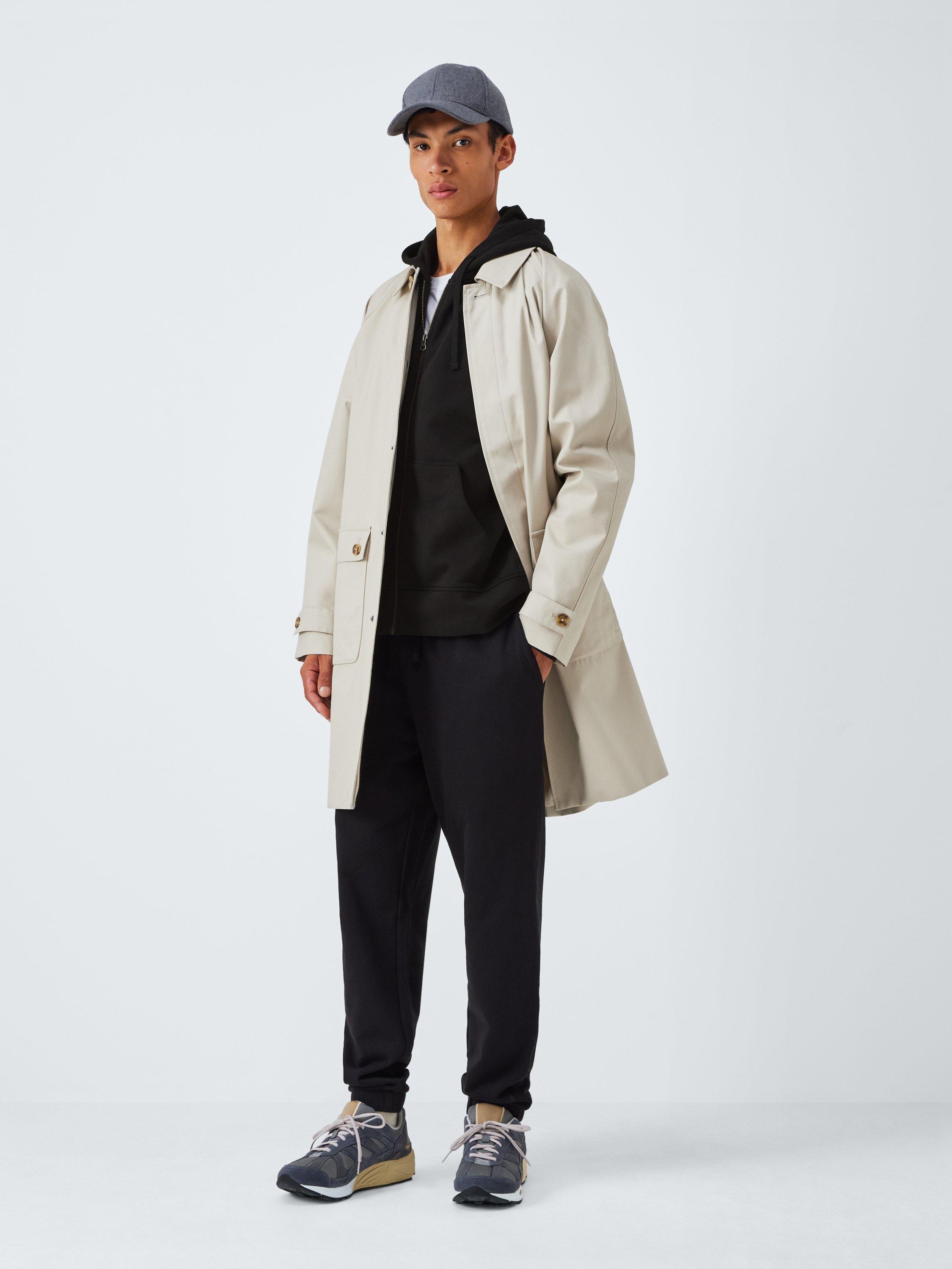 Product image 3 of 6, which shows John Lewis Zip Through Cotton Hoodie, Jet Black, S