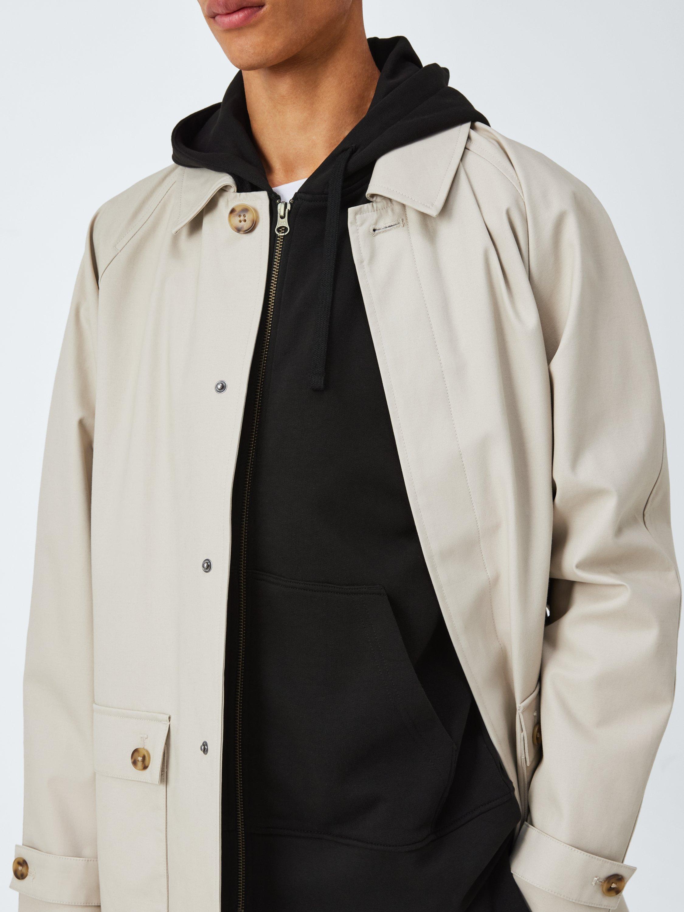 Product image 6 of 6, which shows John Lewis Zip Through Cotton Hoodie, Jet Black, S