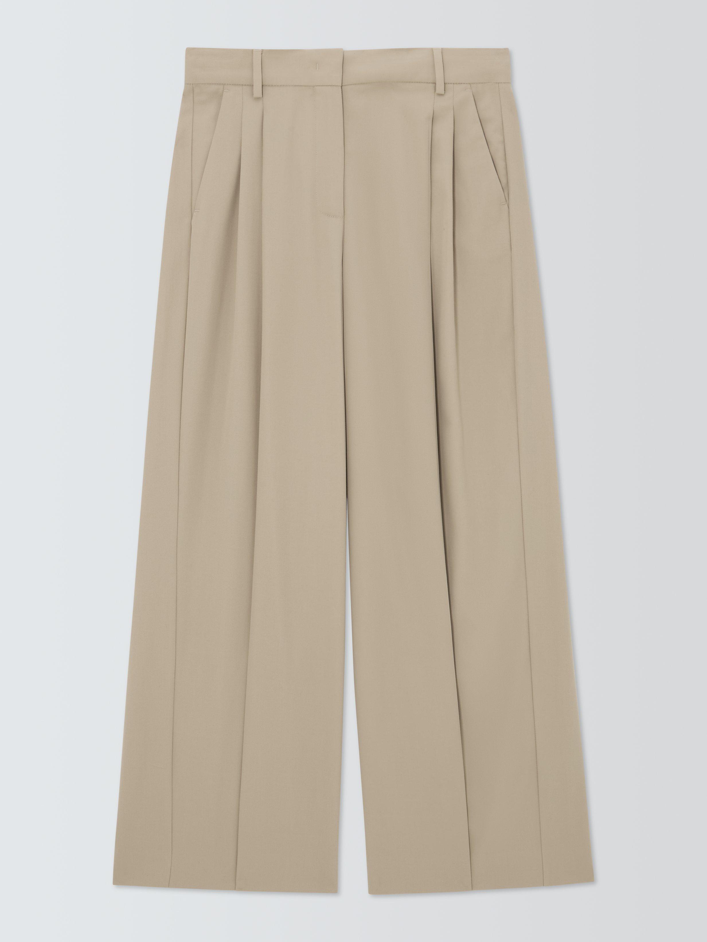 Product image 4 of 6, which shows Weekend MaxMara Vettura Wide Leg Trousers, Beige, 6