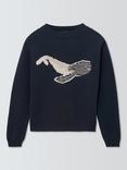 Weekend MaxMara Nespola Whale Jumper, Navy/Beige