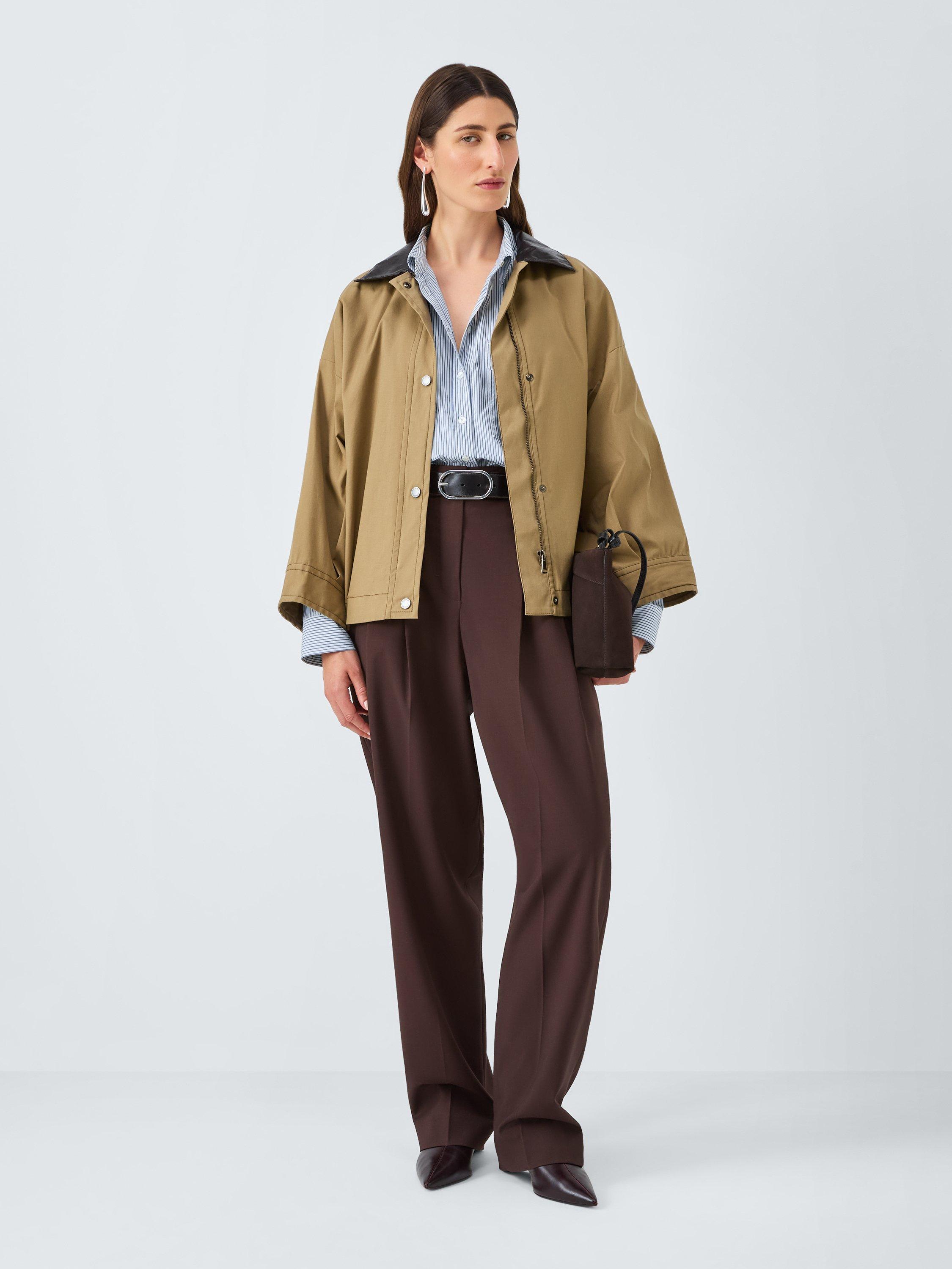 Product image 3 of 6, which shows Weekend MaxMara Doria Stripe Paisley Hem Shirt, Blue Multi, 6