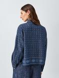 Weekend MaxMara Giochi Paisley Floral Shirt, Blue Multi
