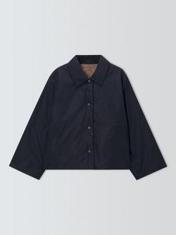 Weekend MaxMara Mimma Quilted Reversible Jacket, Navy/Brown, Navy/Brown