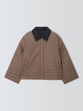 Weekend MaxMara Mimma Quilted Reversible Jacket, Navy/Brown