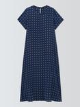 Weekend MaxMara Revere Short Sleeve Silk Maxi Dress, Navy