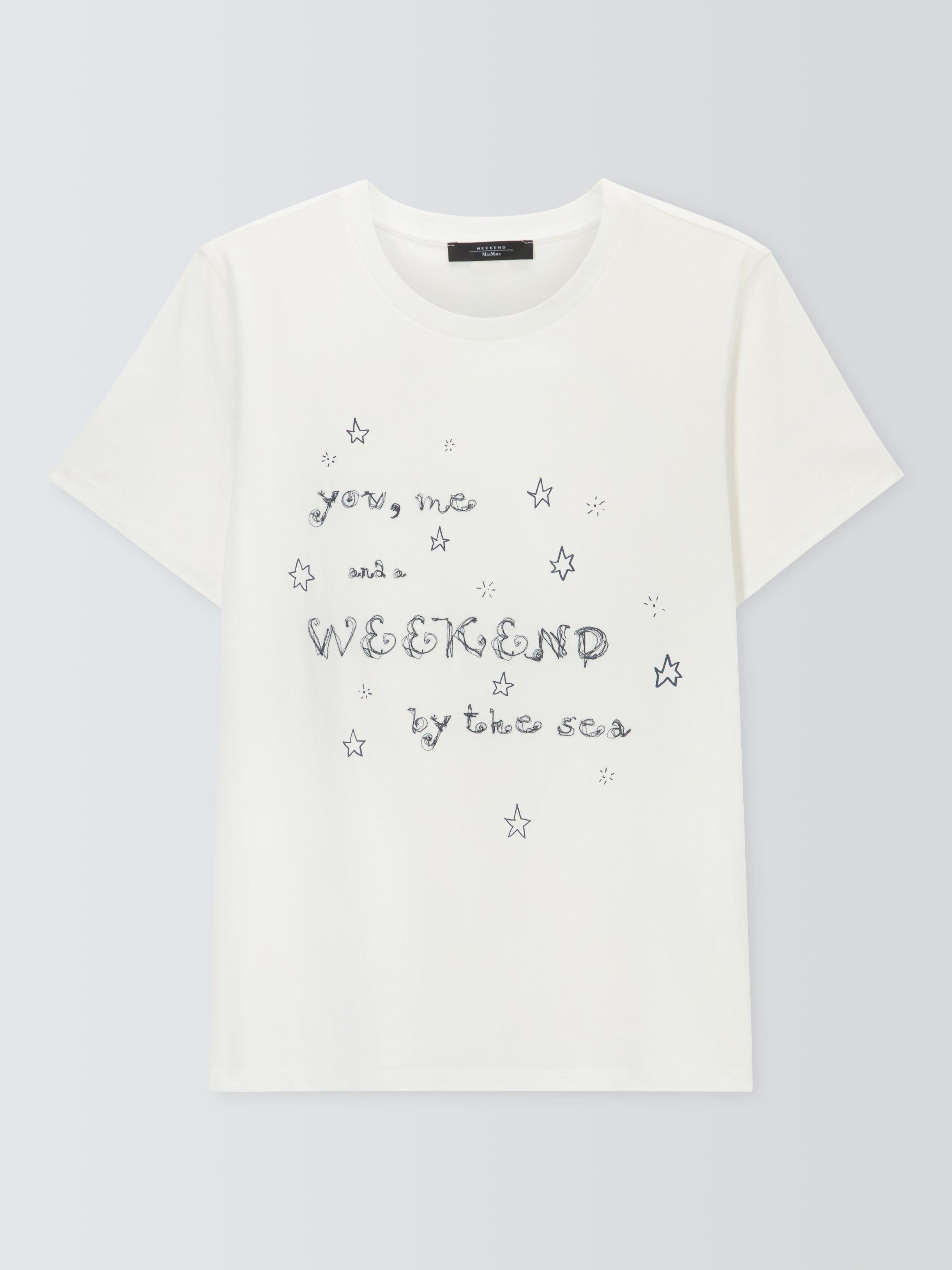 Product image 1 of 1, which shows Weekend MaxMara Ara By The Sea T-Shirt, White, S