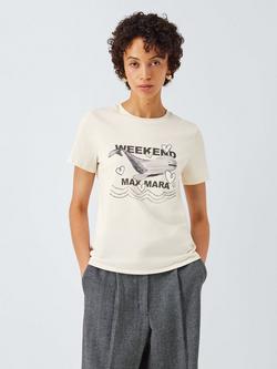 Weekend MaxMara Guglia Whale T-Shirt, White - view 2, White