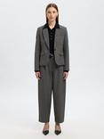 Selected Alma Fitted Blazer, Grey