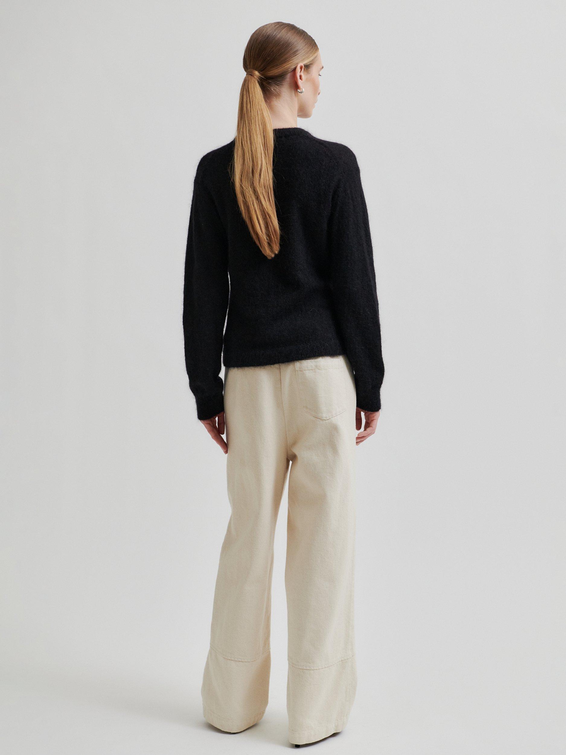 Product image 3 of 7, which shows Second Female Nana Baggy Trousers, Cream, XS