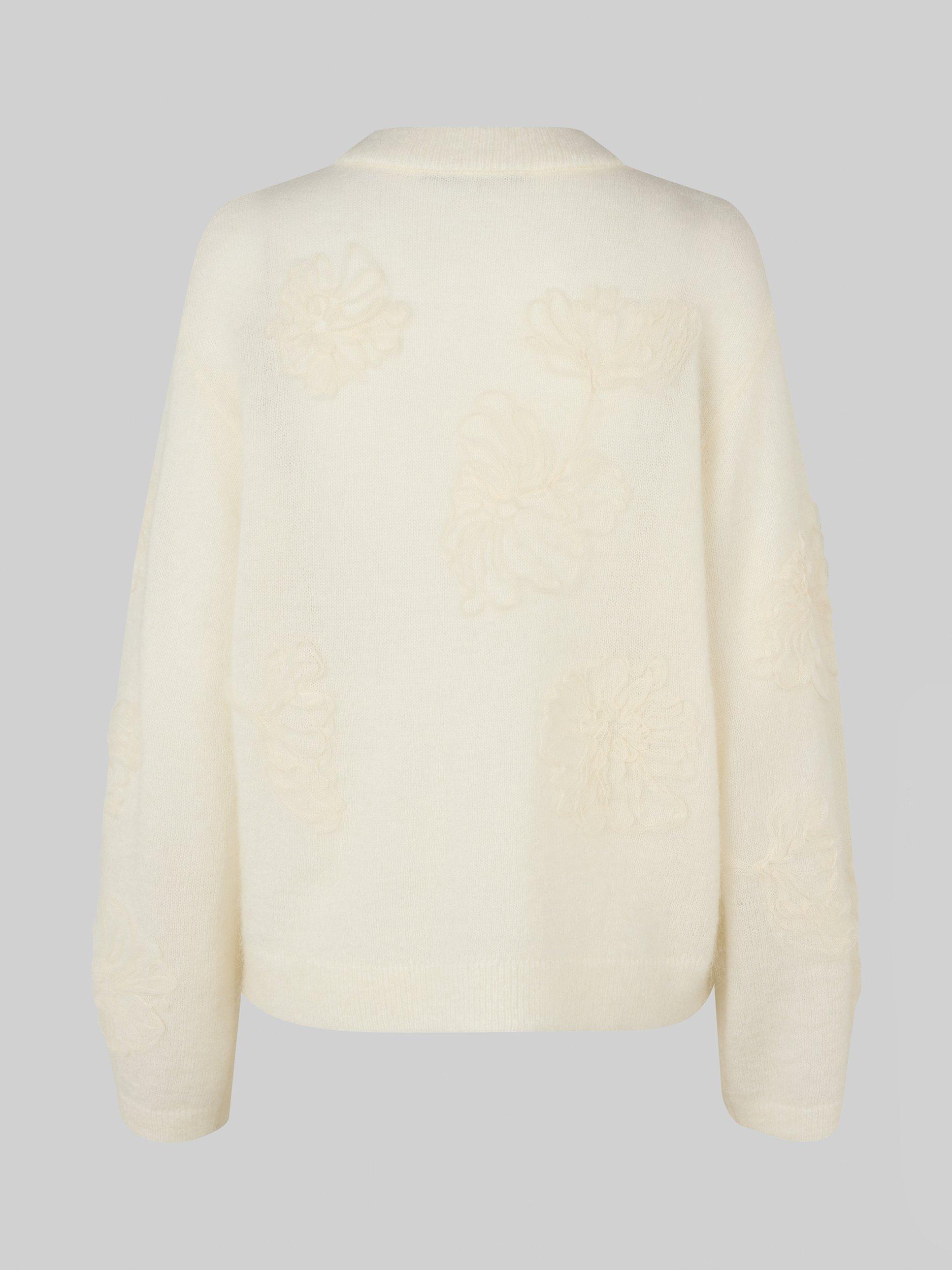 Product image 7 of 7, which shows Second Female Bellarose 3D Floral Knit Jumper, White, XS
