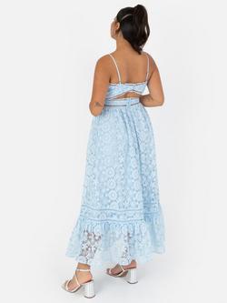 Maya Deluxe Floral Cami Midi Dress, Blue - view 2, Blue