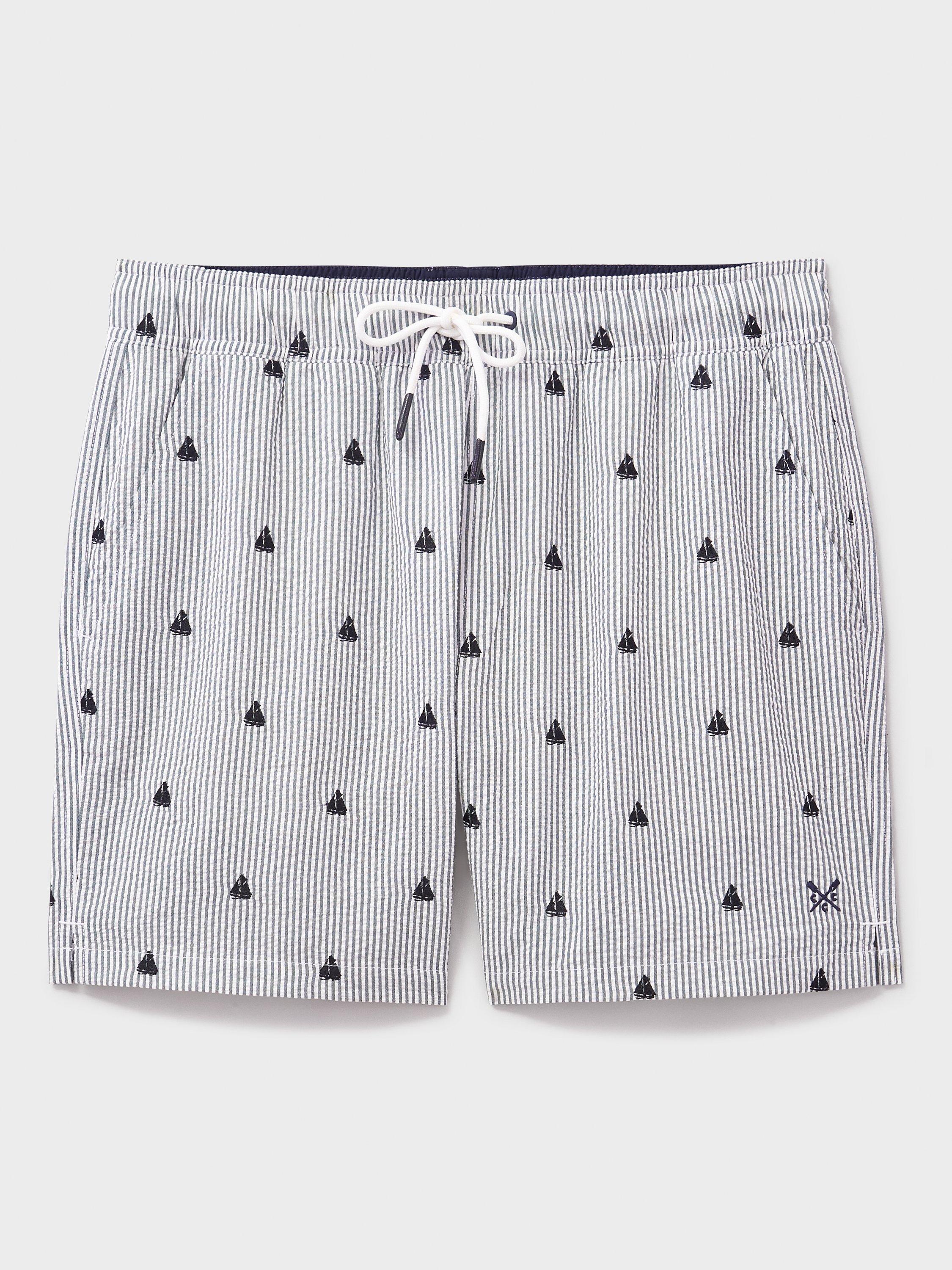 Product image 5 of 5, which shows Crew Clothing Stripe Swim Shorts, Multi, L
