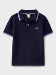 Crew Clothing Kids' Cotton Polo T-Shirt