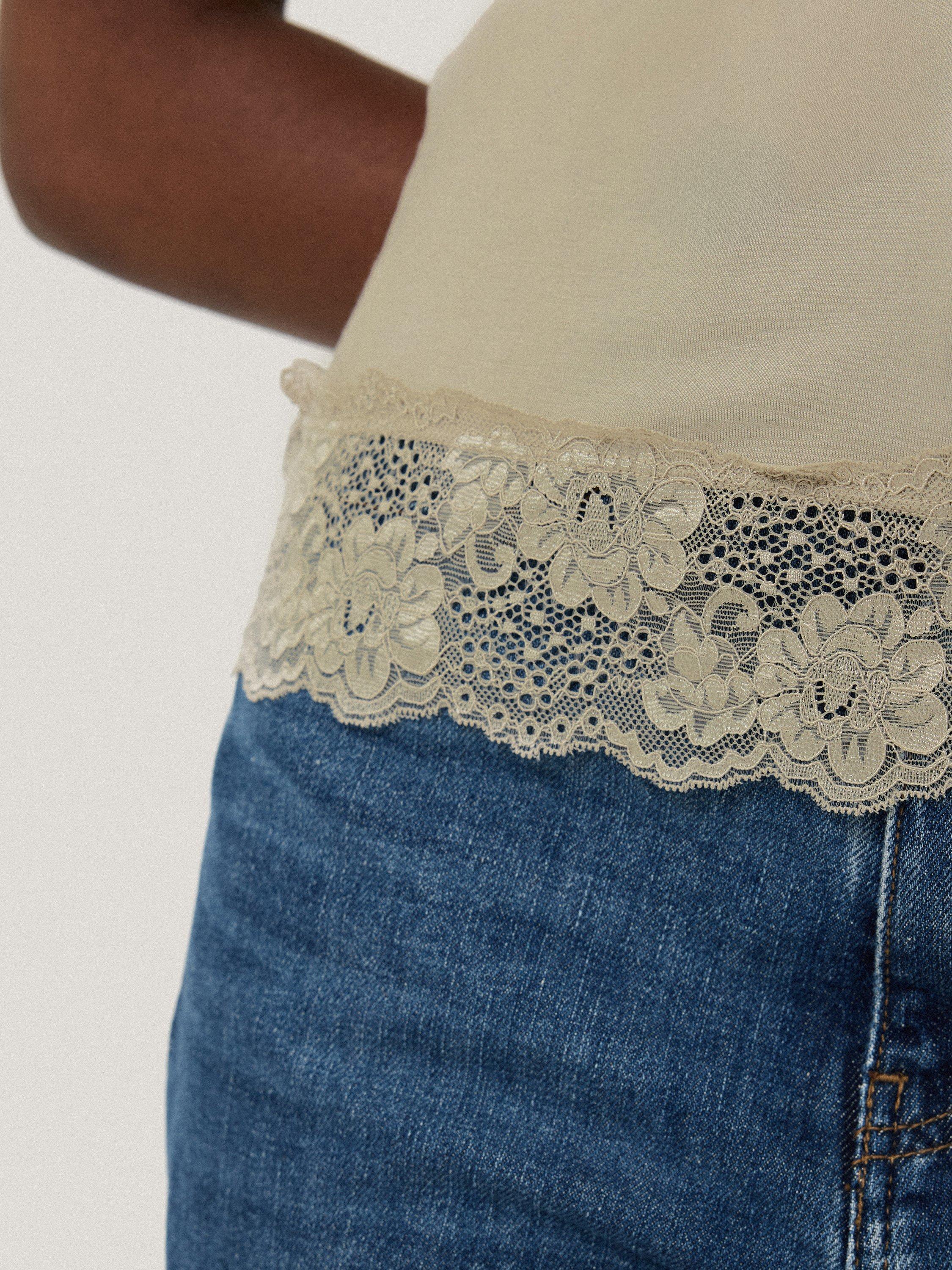Product image 3 of 6, which shows Jigsaw Lace Trim Modal Vest, Ash Grey, XS