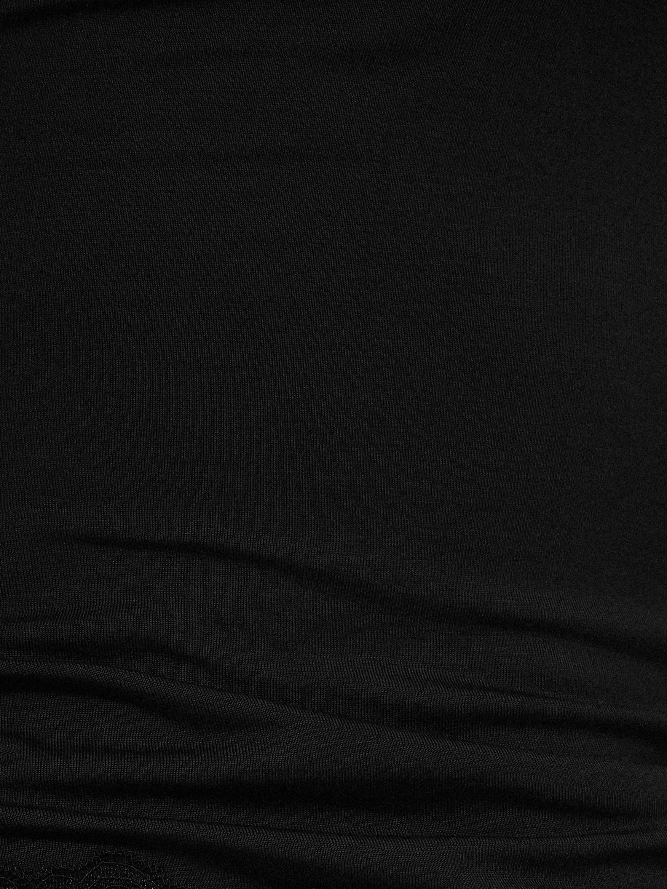 Product image 5 of 5, which shows Jigsaw Lace Trim Modal Vest, Black, XS