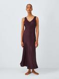 John Lewis V-Neck Pure Silk Chemise, Fig