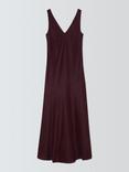 John Lewis V-Neck Pure Silk Chemise, Fig