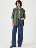 Hush Rhinestone Striped Cotton Jeans