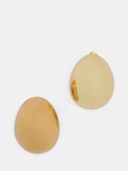 HUSH Chunky Pebble Post Earrings, Gold
